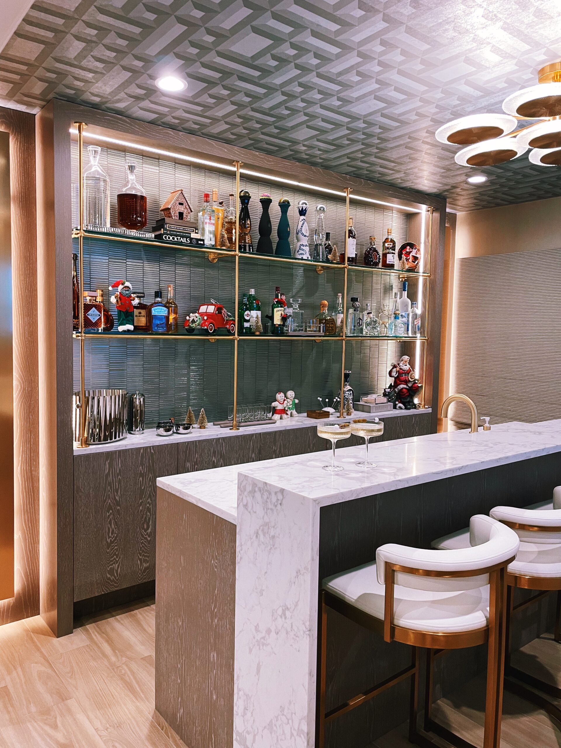 Holiday Styled Home Bar