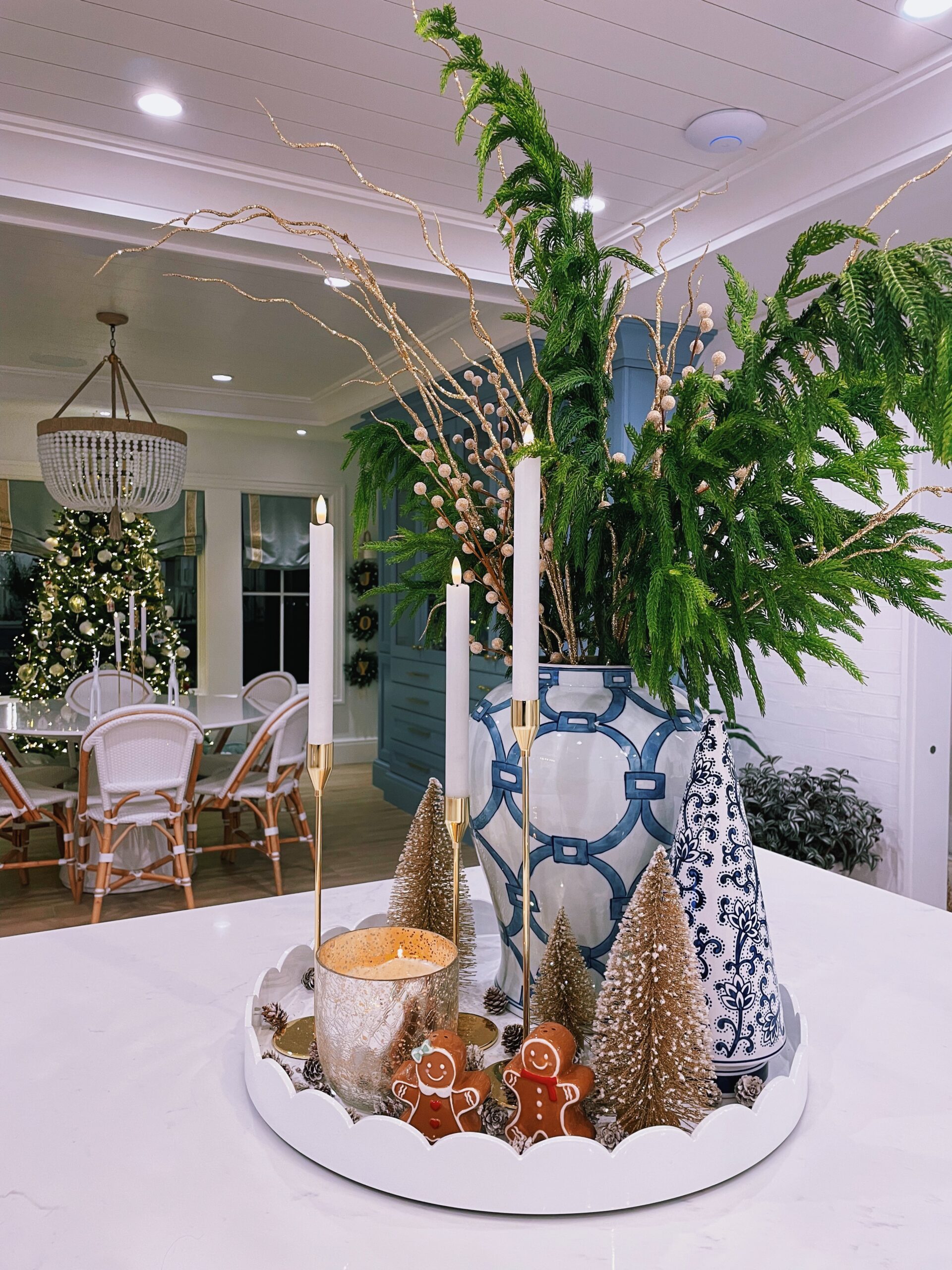Kitchen Island Holiday Tray
